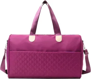 Multifunctional Travel Duffle Bag, Luggage Handbag Holdall Suitcase Handbag, Weekend Overnight Bag for Women Men