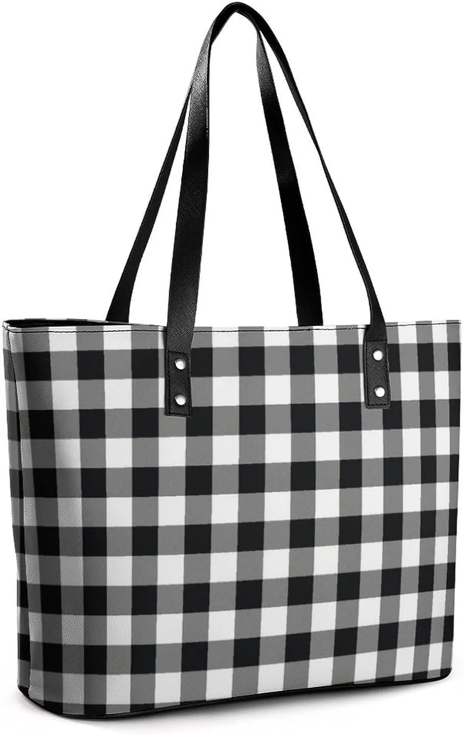 Murray Tartan Large Capacity Portable Leather Handbag