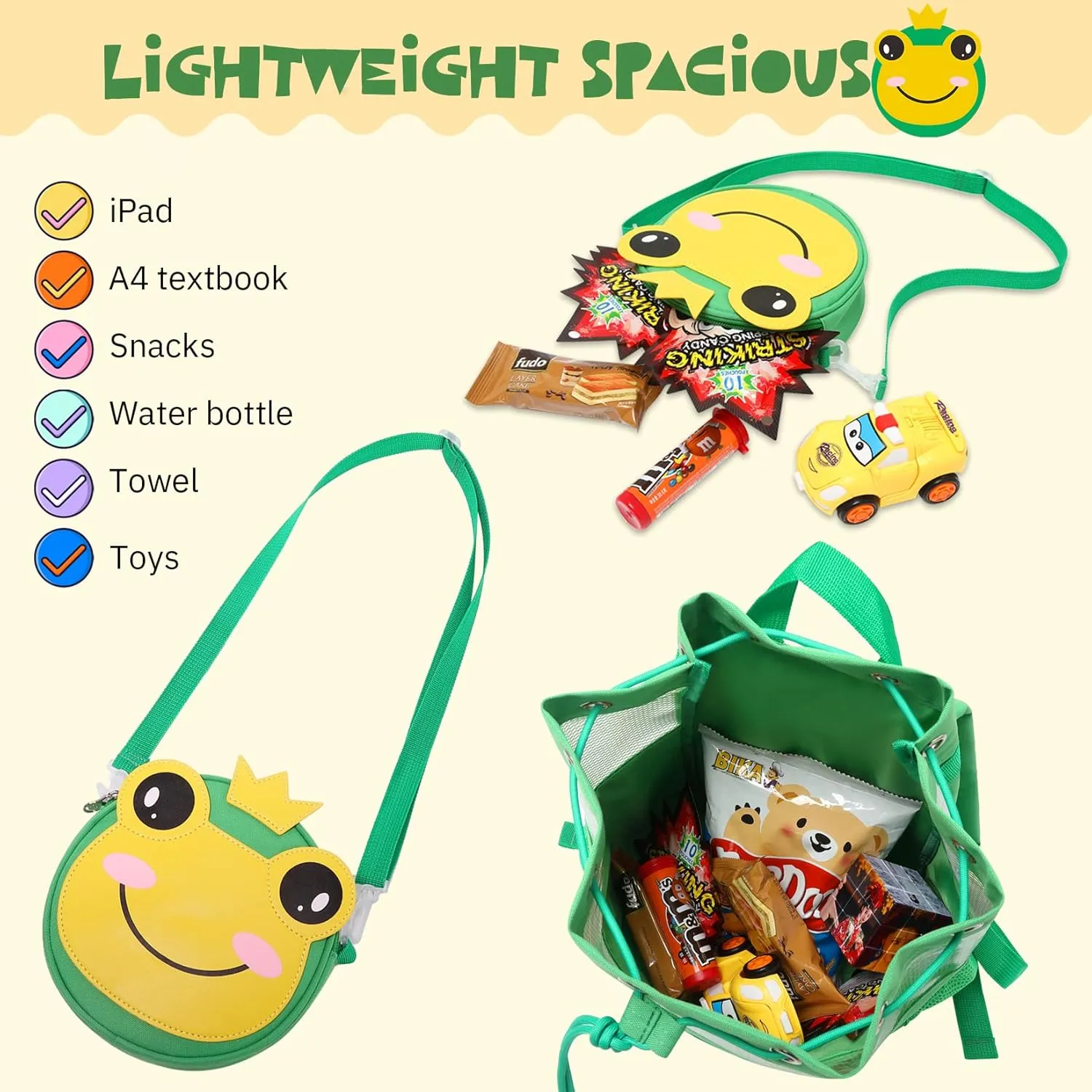 mygreen Drawstring Backpack Gym Cinch Bag for Swim Beach Sports Waterproof for Kids