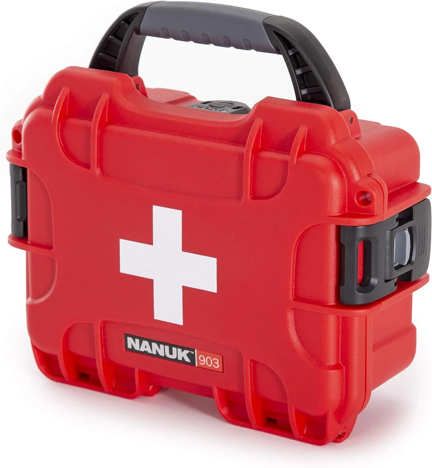 Nanuk 903 Waterproof First Aid Prepper Survival Gear Dust and Impact Resistant Case - Empty - Red, 903-FSA9