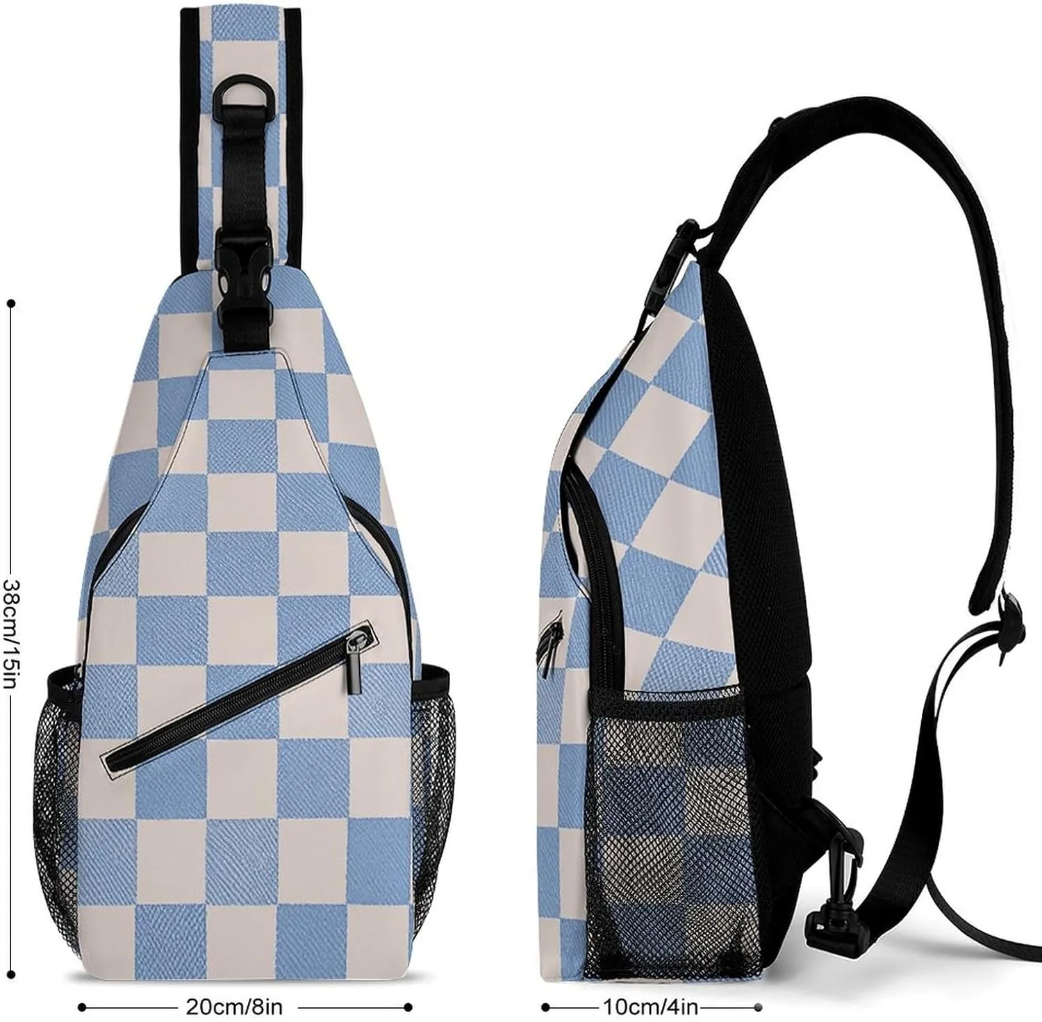 Native American Sling Bag Lightweight Crossbody Chest Pack Travel Shoulder Bag with Adjustable Strap