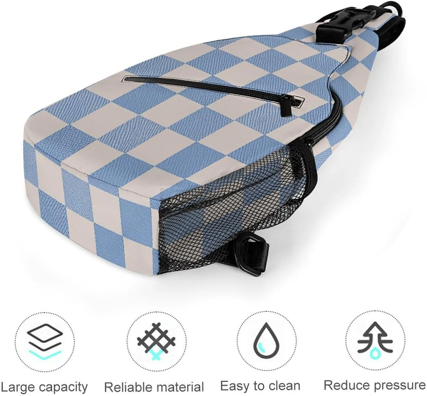 Native American Sling Bag Lightweight Crossbody Chest Pack Travel Shoulder Bag with Adjustable Strap