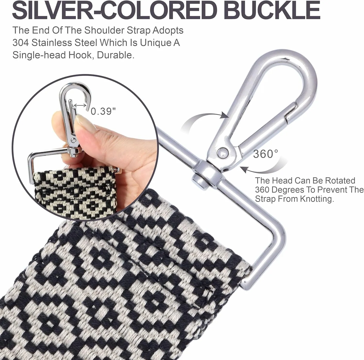 Nefelibata Purse Strap,2" Wide Purse Strap Adjustable Replacement,Multi-pattern Crossbody Handbag Strap