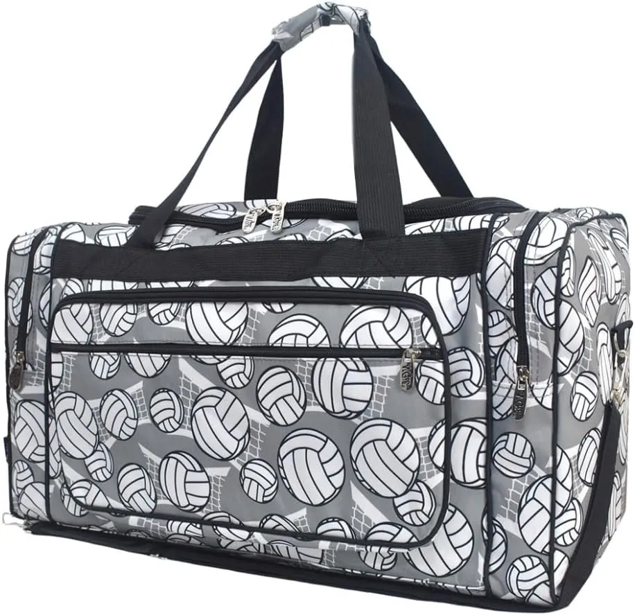 NGIL Canvas 23" inch Duffle Bag (Volleyball-Black)