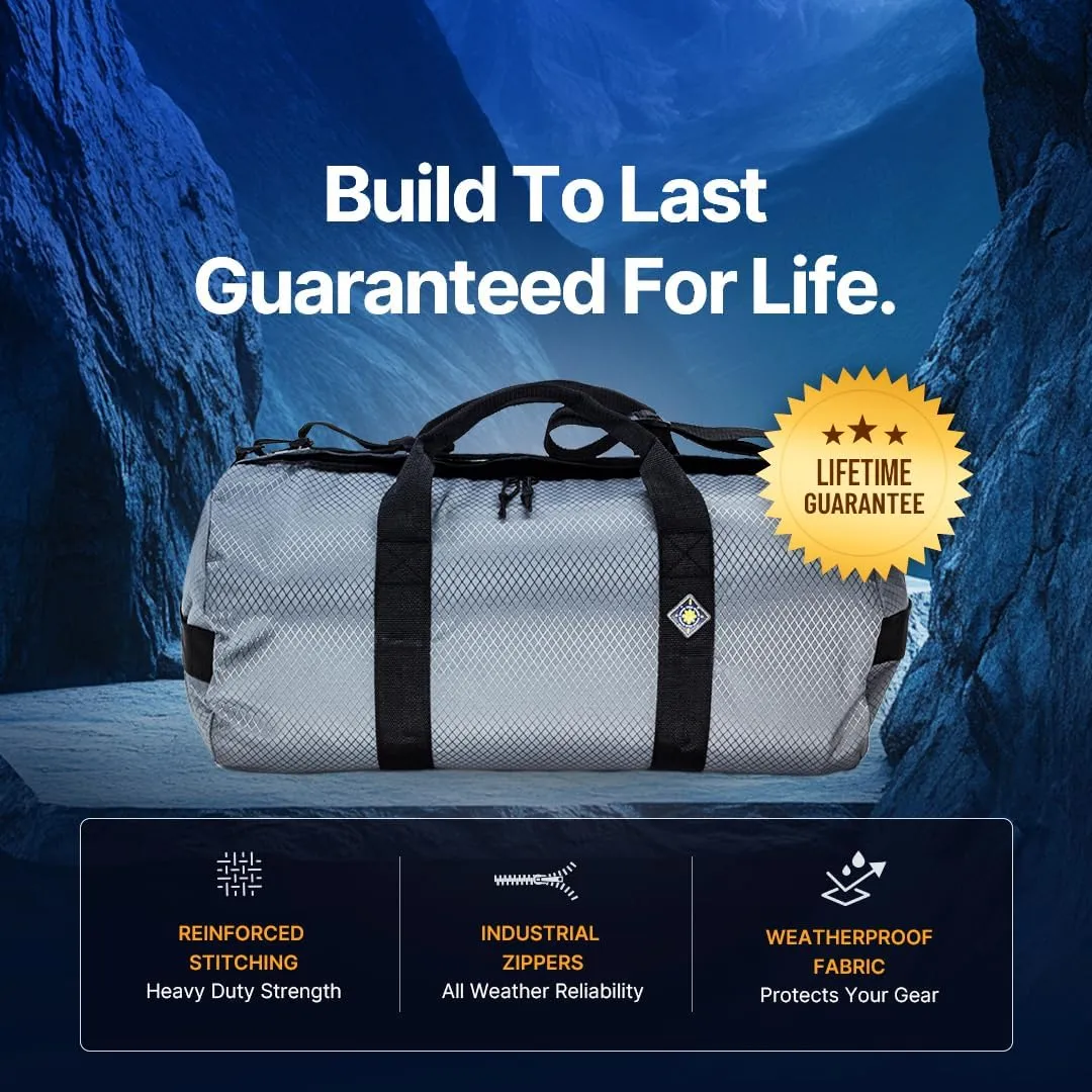 North Star Sports Large Duffle Bag for Travel Heavy Duty Gym Bag | Foldable and Weatherproof Tactical Gear Bags for Tactical Equipment, or as Carry on Travel Duffel Bags