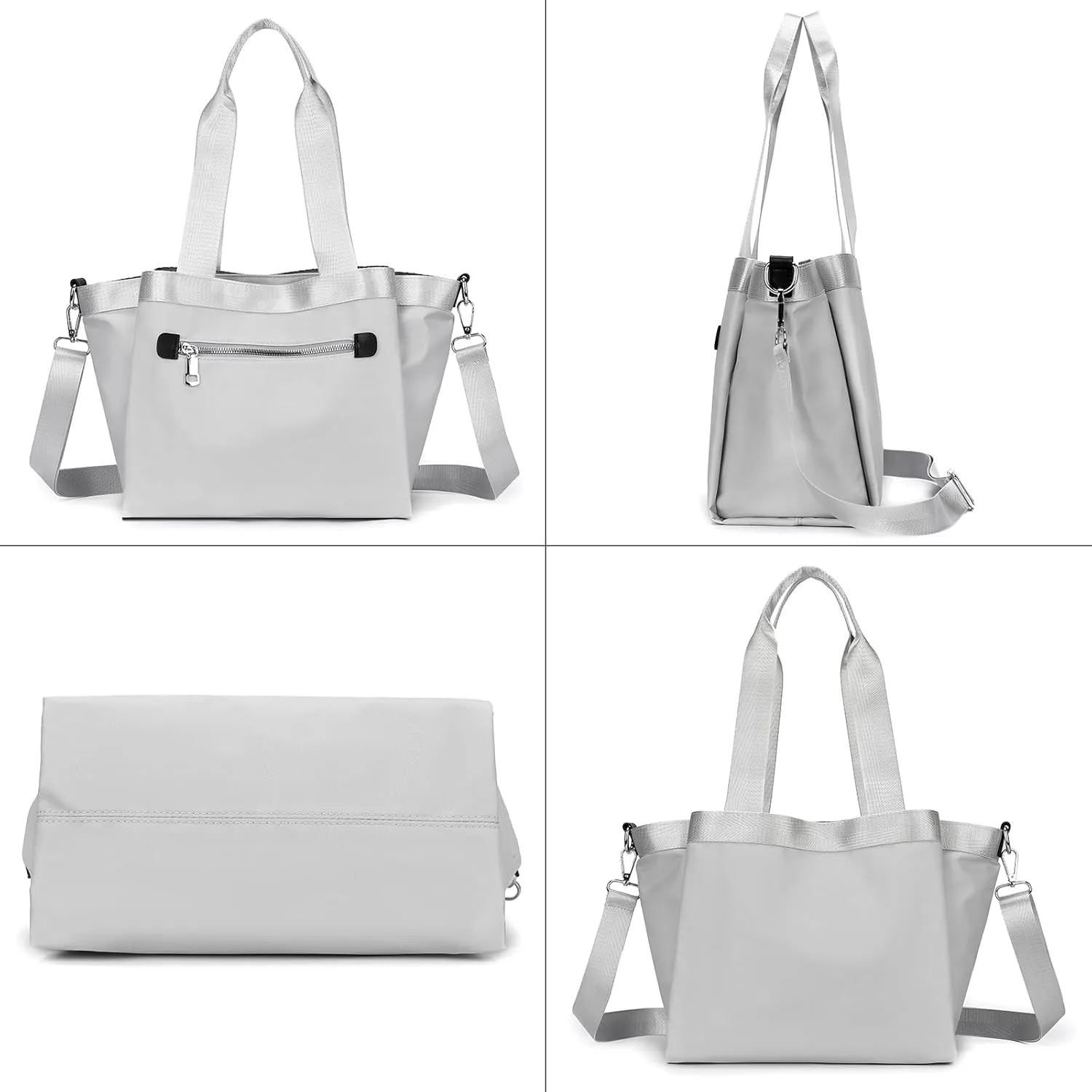 Nylon Crossbody Bags for Women Tote Bag with Pockets Satchel Purse Handbags Shoulder Bags Travel Messenger Bag