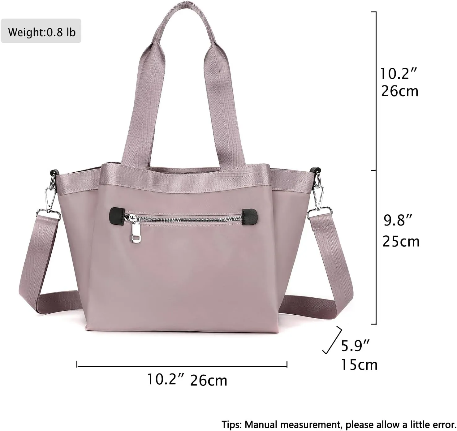 Nylon Crossbody Bags for Women Tote Bag with Pockets Satchel Purse Handbags Shoulder Bags Travel Messenger Bag