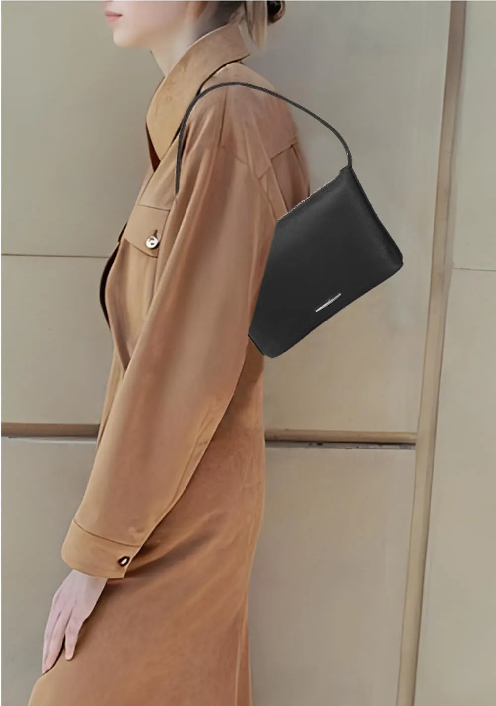 Nylon Shoulder Bag for Women Trendy Handbag and Purses Convenient Hobo Bag Clutch Totes with Zipper Closure