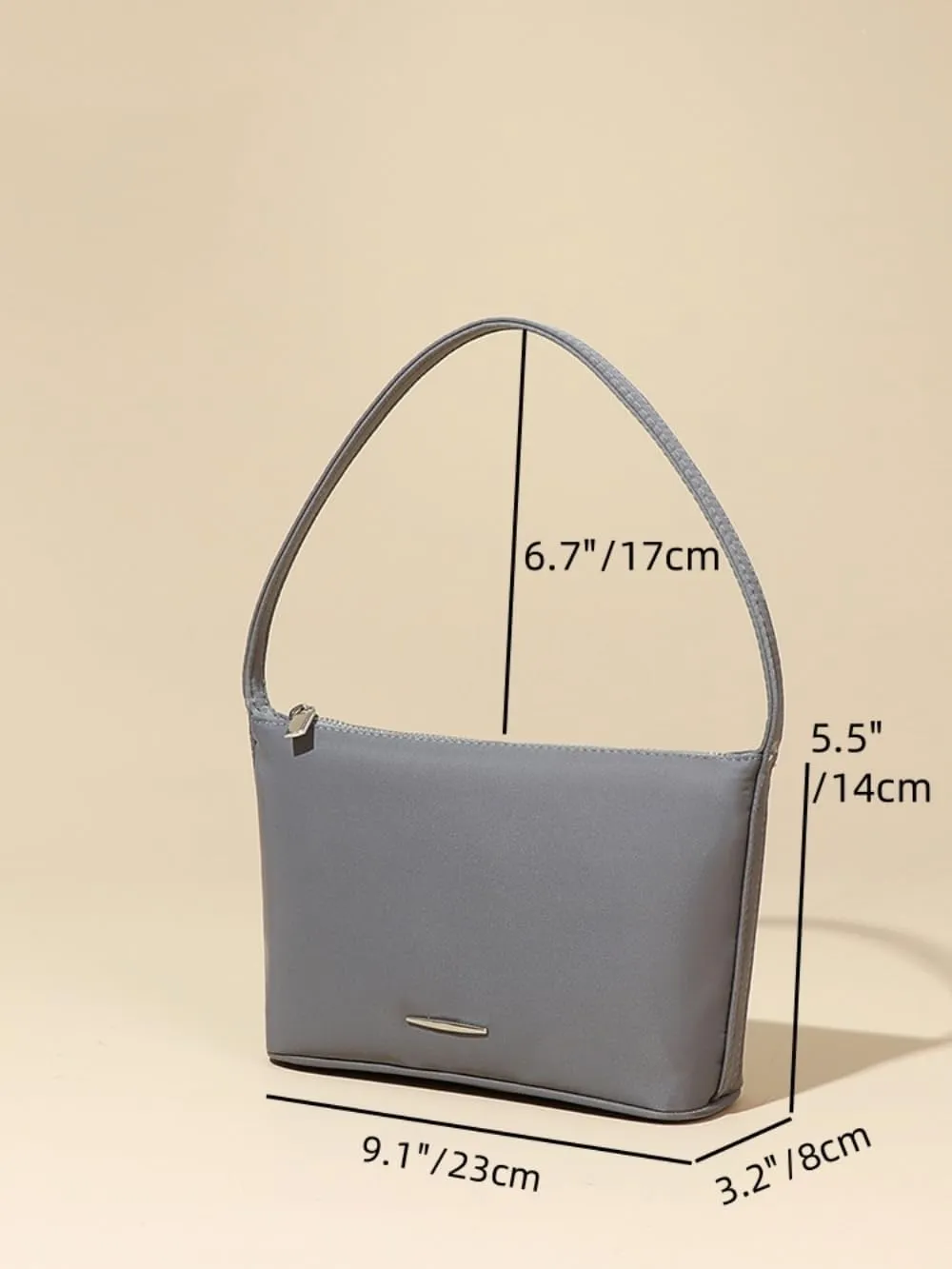 Nylon Shoulder Bag for Women Trendy Handbag and Purses Convenient Hobo Bag Clutch Totes with Zipper Closure