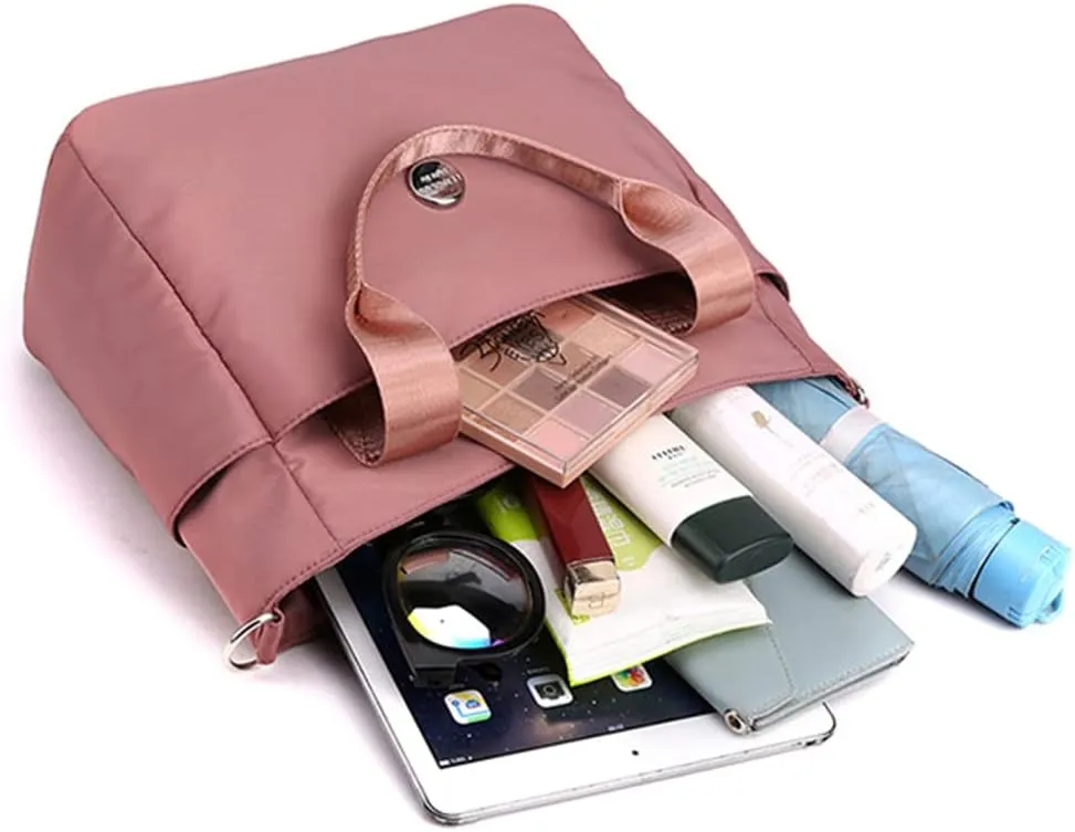 Nylon Tote Bag for Women Waterproof Cross Body Handbags Purses with Zipper Pocket Shoulder Bag Ladies Casual Satchel