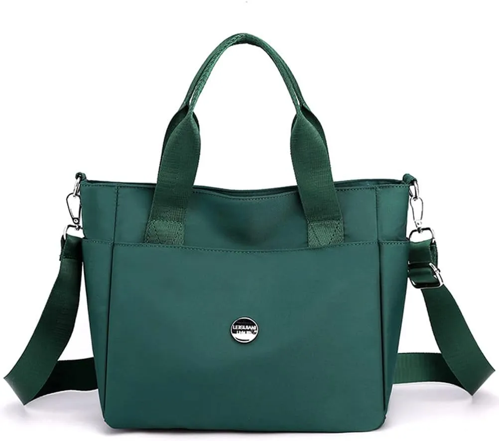 Nylon Tote Bag for Women Waterproof Cross Body Handbags Purses with Zipper Pocket Shoulder Bag Ladies Casual Satchel
