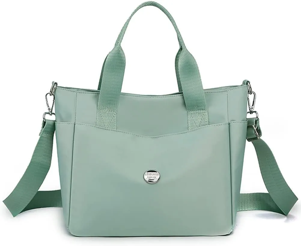 Nylon Tote Bag for Women Waterproof Cross Body Handbags Purses with Zipper Pocket Shoulder Bag Ladies Casual Satchel