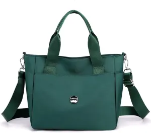 Nylon Tote Bag for Women Waterproof Cross Body Handbags Purses with Zipper Pocket Shoulder Bag Ladies Casual Satchel
