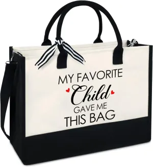 OASSIE Appreciation Gifts for Women - Canvas Tote Bag 13oz with Zipper - Mothers Day Birthday Thank You Gifts for Women Mom