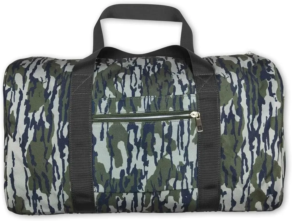 Olive camo hunting duffel bag