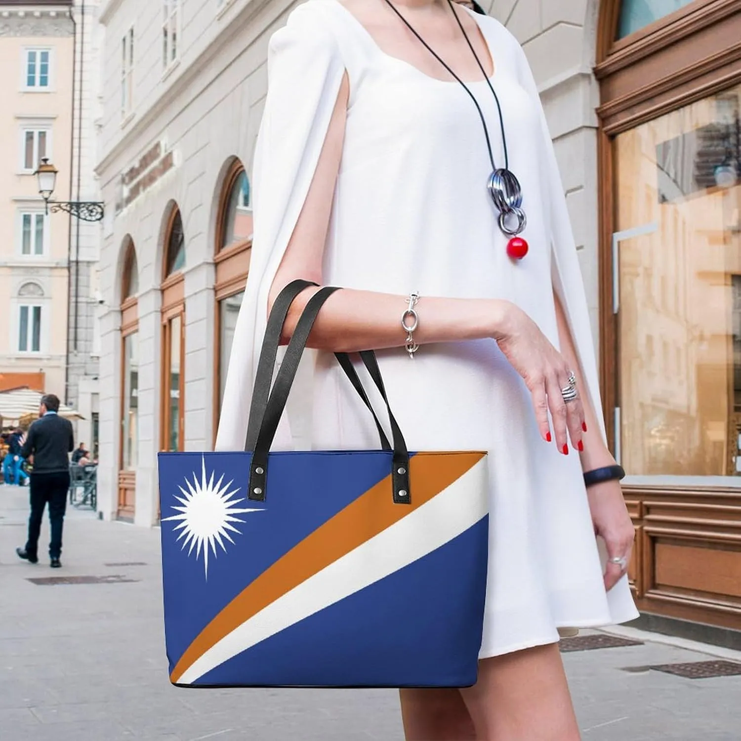 Oman Flag Fashion Handbag Women Stylish Large Leather Tote Perfect for Any Occasion