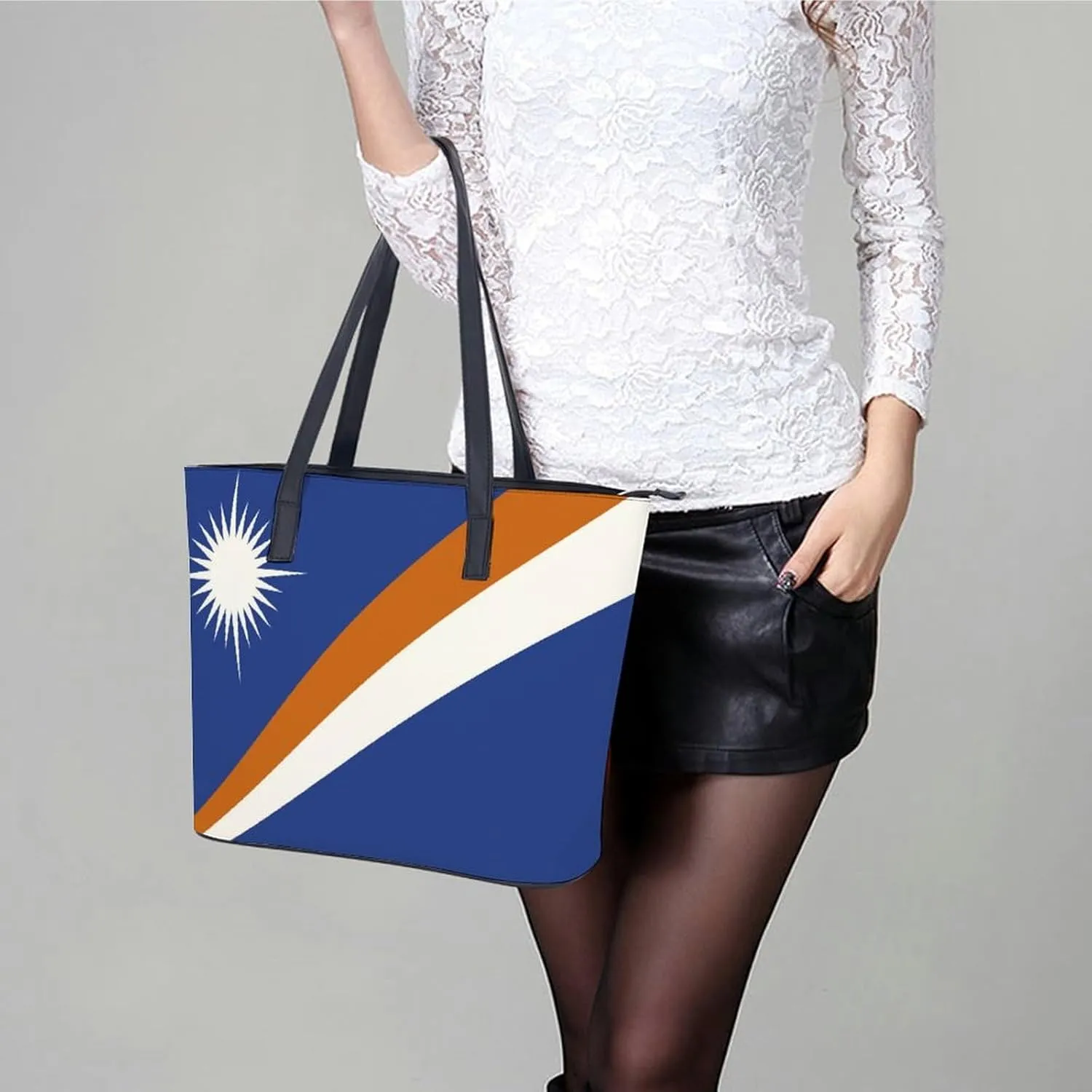 Oman Flag Fashion Handbag Women Stylish Large Leather Tote Perfect for Any Occasion