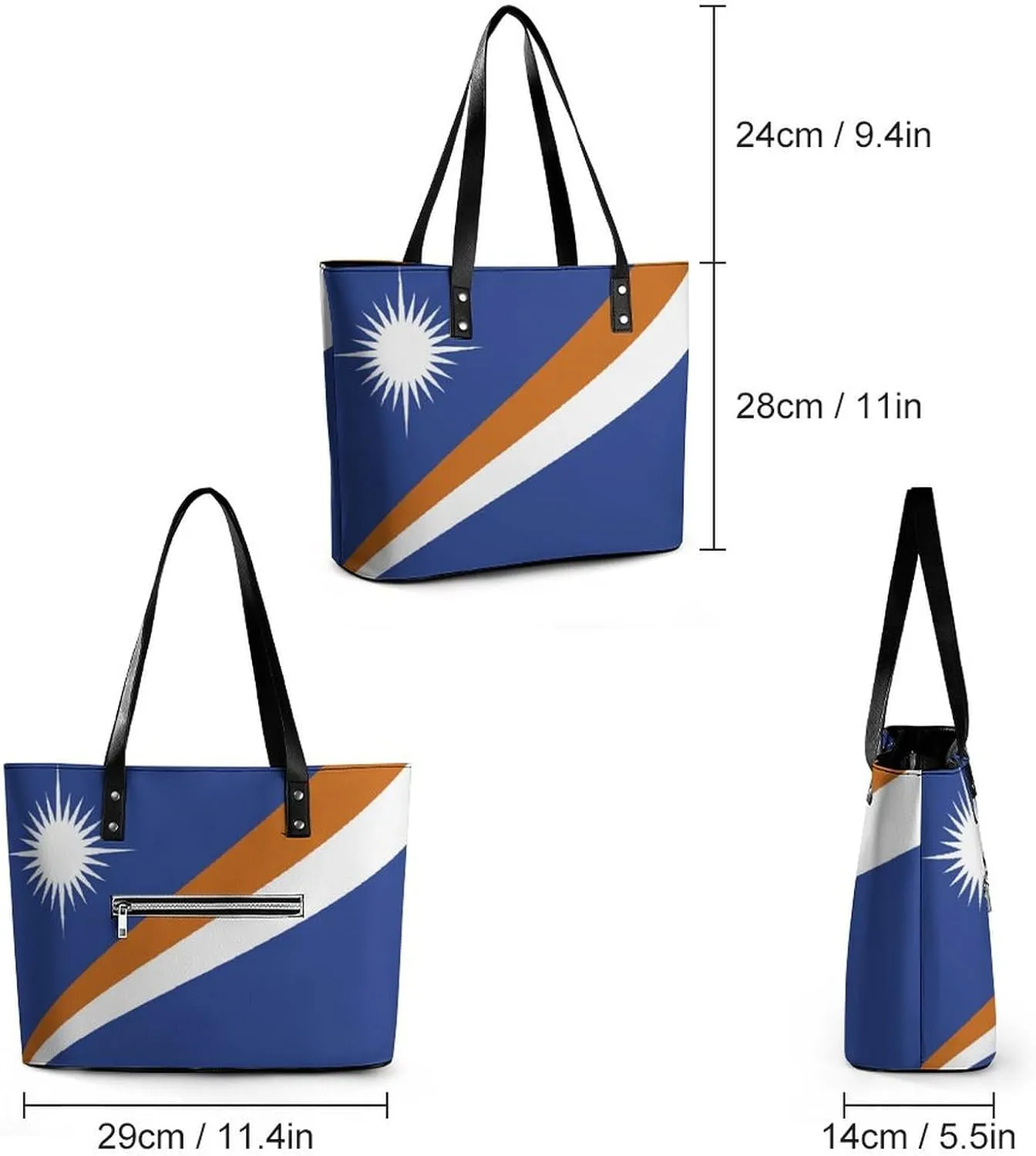 Oman Flag Fashion Handbag Women Stylish Large Leather Tote Perfect for Any Occasion