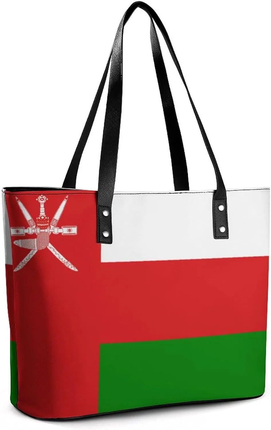 Oman Flag Fashion Handbag Women Stylish Large Leather Tote Perfect for Any Occasion