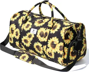 Original Floral Water Resistant Duffel Bag Gym bag Weekender Travel Bag for Gym Beach Travel Daily Bags