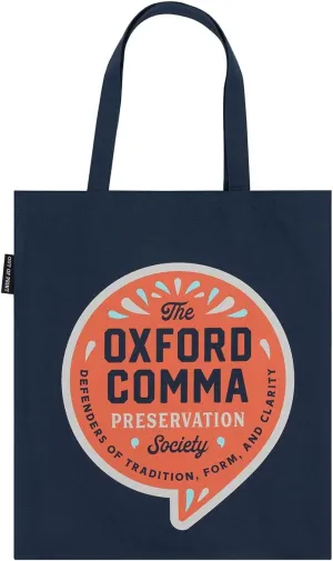 Out of Print Oxford Comma Preservation Society Tote Bag