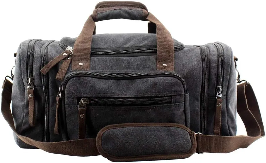 Overnight Handbag Shoulder Canvas Travel Tote Luggage Weekender Duffel Bag,170804-02