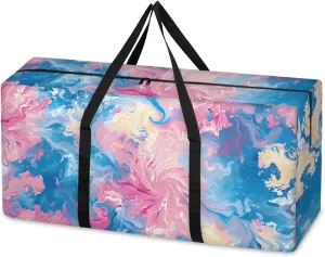 Oversized Moving Bags Abstract Tie Dye Waterproof Storage Totes Large Storage Bags for Clothes Packing Bags for Moving Travel & Clothes Storage