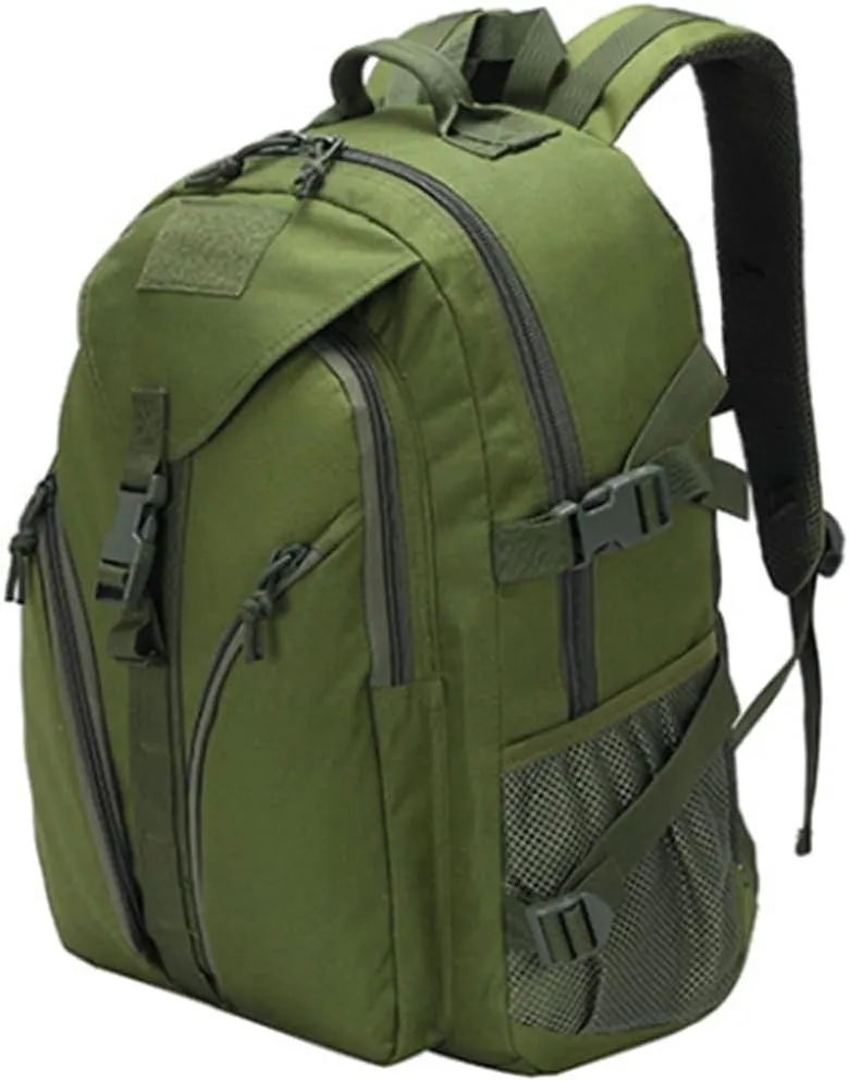 Oxford Cloth Backpack Camping Hiking Backpack Trekking Daypack Outdoor Backpacks, Green, One Size