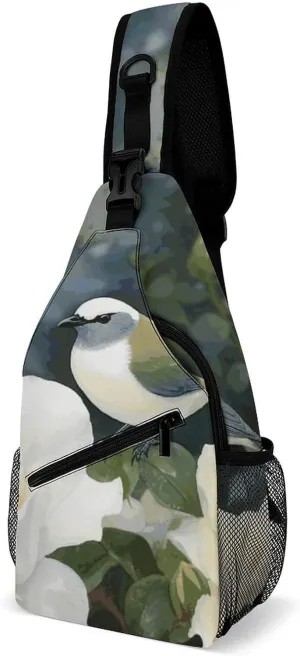 Pastel Color Smiley Face Sling Bag Lightweight Crossbody Chest Pack Travel Shoulder Bag with Adjustable Strap