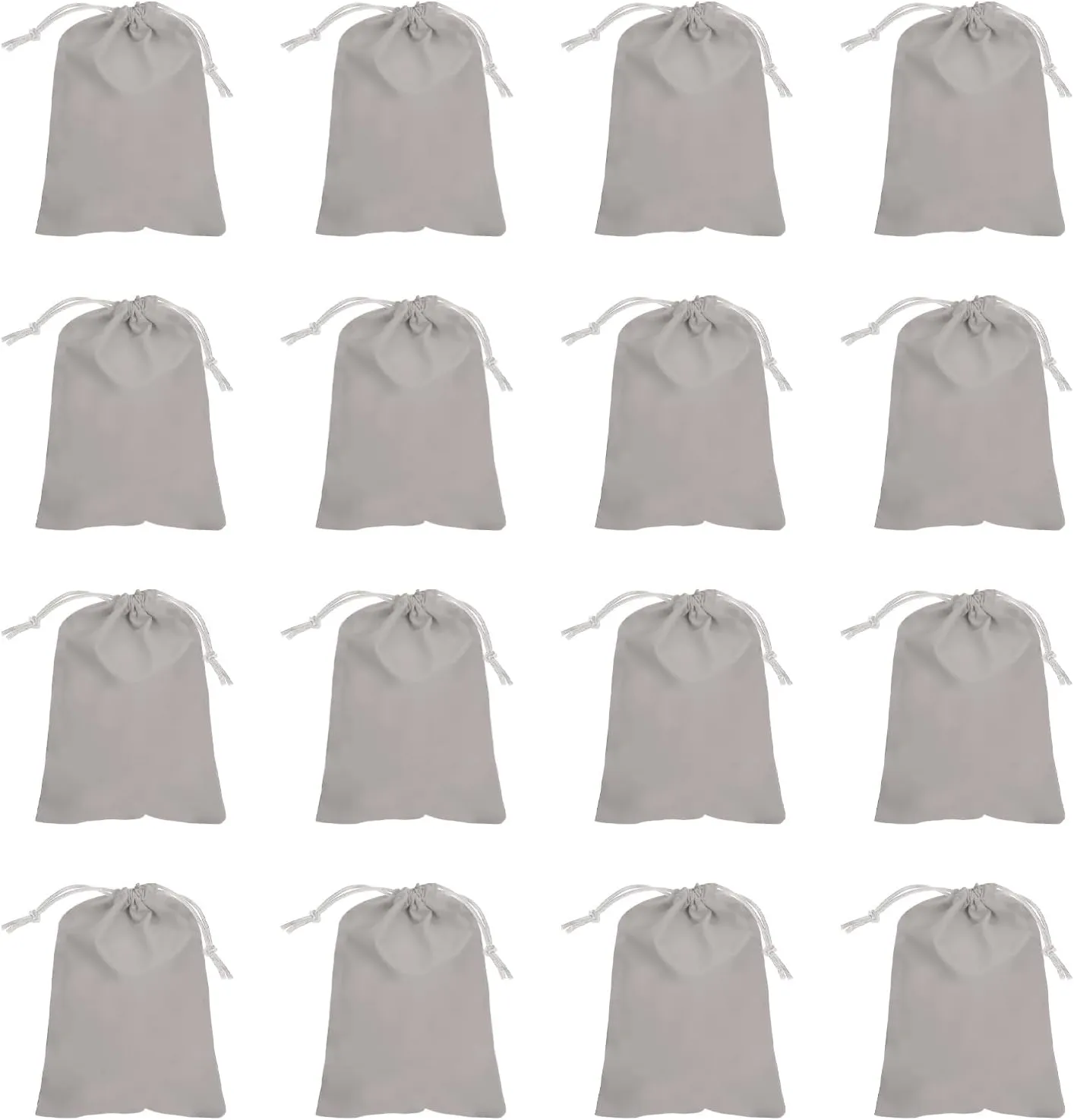 PATIKIL 30 Pcs Velvet Drawstring Bags, 9 x 7 Inch Large Velvet Cloth Jewelry Gift Pouches with Drawstring, Favor Candy Bag Dust Bag for Wedding Birthday Party Christmas, Gray