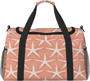 Pentacle Starfish Travel Duffel Bag Large Foldable Waterproof Overnight Bag For Beach Swim Bags Pool Sports Gym
