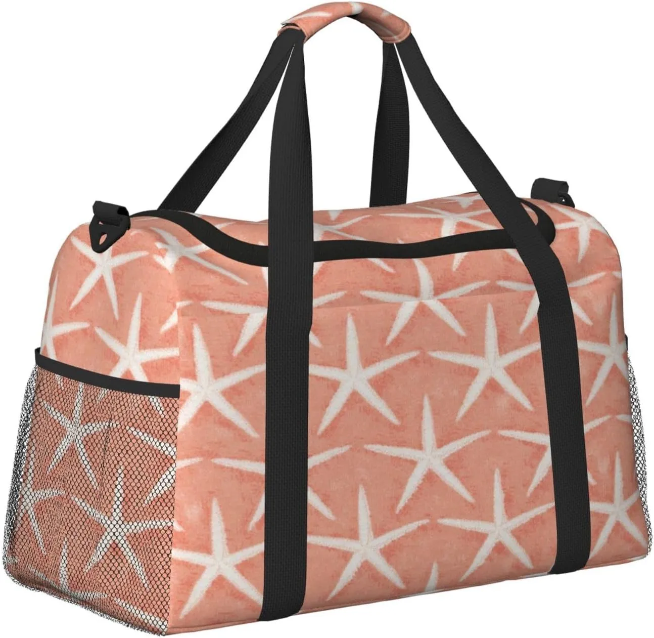 Pentacle Starfish Travel Duffel Bag Large Foldable Waterproof Overnight Bag For Beach Swim Bags Pool Sports Gym