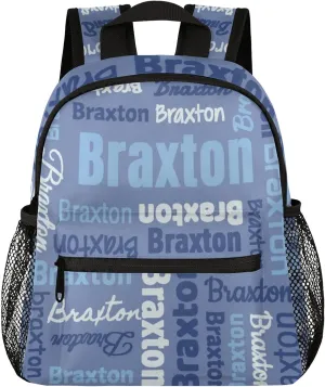 Personalized Backpacks with Name Customized Shoulder Bag Gifts for Women Men Waterproof Travel Casual Backpack 12in, Blue