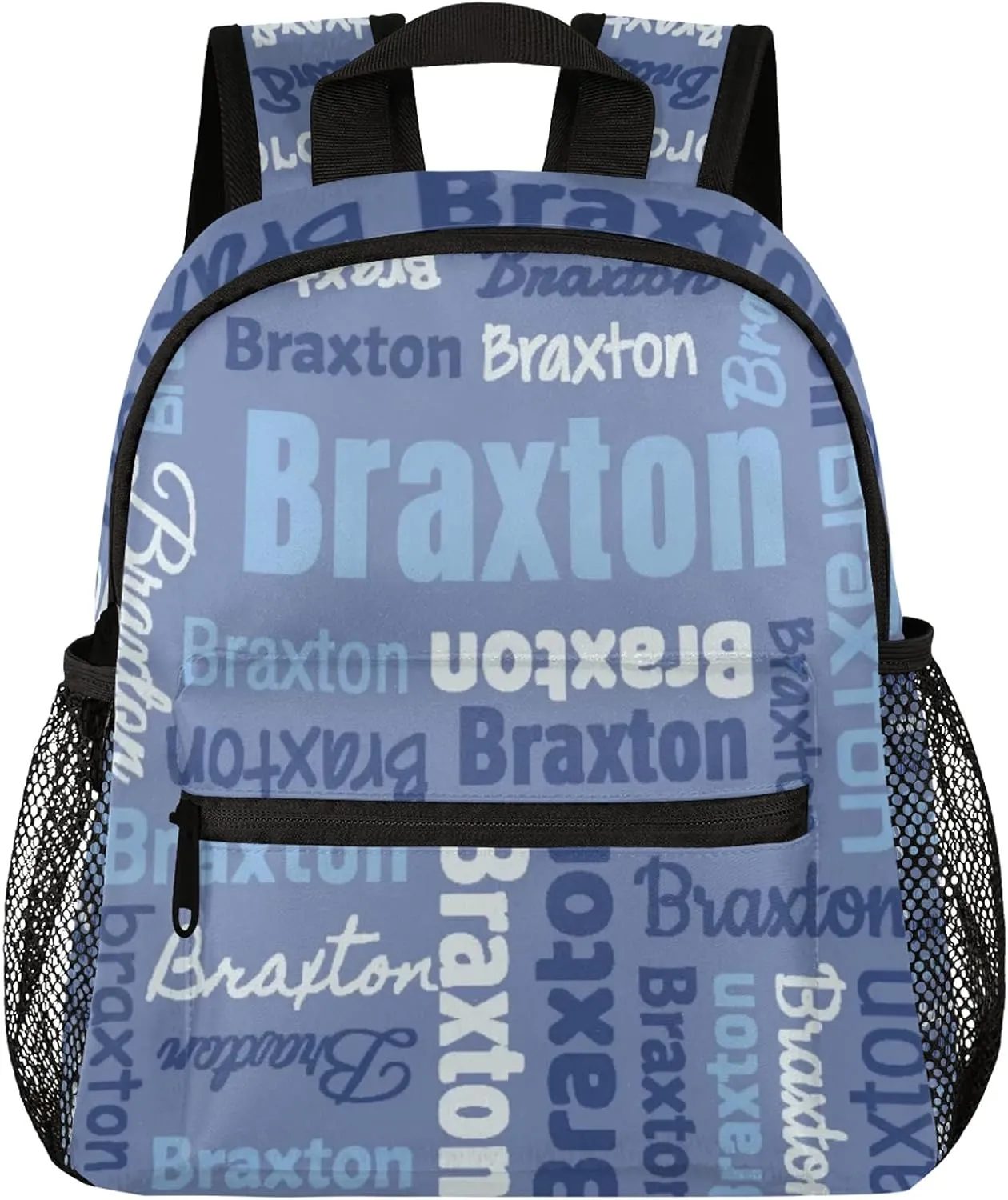 Personalized Backpacks with Name Customized Shoulder Bag Gifts for Women Men Waterproof Travel Casual Backpack 12in, Blue