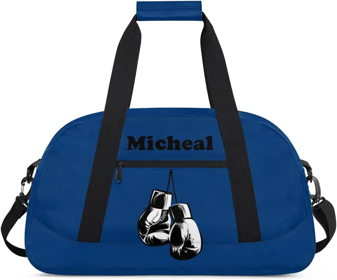 Personalized Boxing Duffel Bag for Boys, Custom Gym Bag Overnight Bags for Travel Weekender Practice