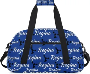 Personalized Cheerleader Bag Dance Bag for Women, Custom Gym Bag Sport Duffel Bags, Weekender Bags Travel Duffel Bag Cheerleader, Cobalt Blue