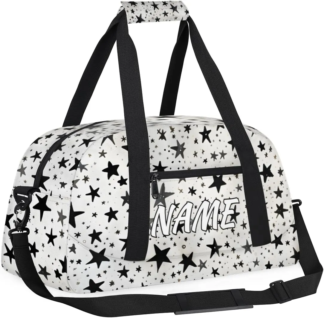 Personalized Custom Gym Bag for Women Men Carry on Galaxy Stars Travel Duffel Tote Space Universe Overnight Workout Weekender Bag