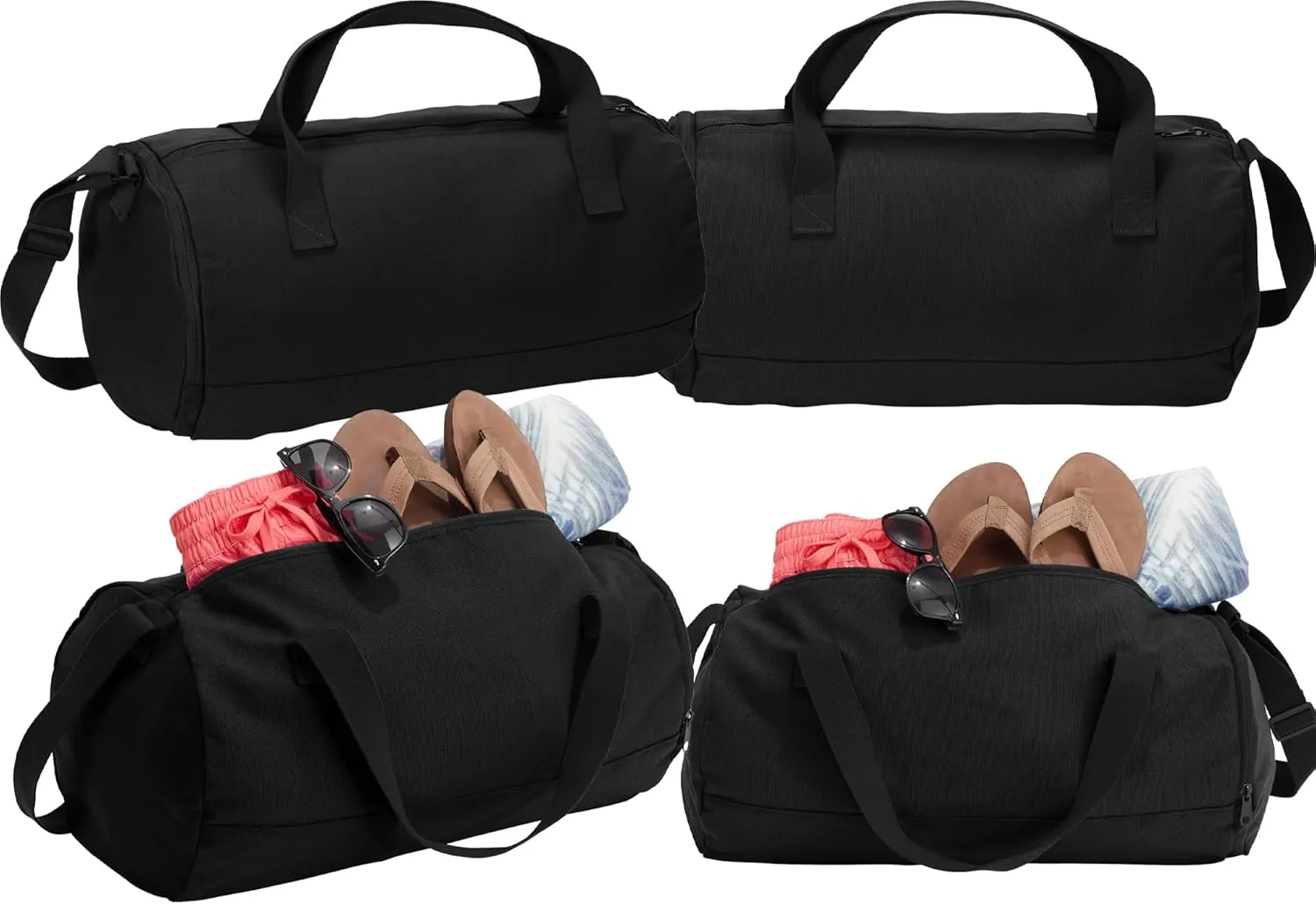 Personalized Duffle Bag - Cotton Gym Bag for Women, Customizable with Name and Logo - Ideal Sports and Workout Duffel Bag