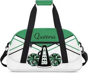 Personalized Gym Bag Duffel Bag for Girls, Custom Cheerleader Bag Overnight Bags for Gymnastics Travel Weekender Practice Cheering Horn