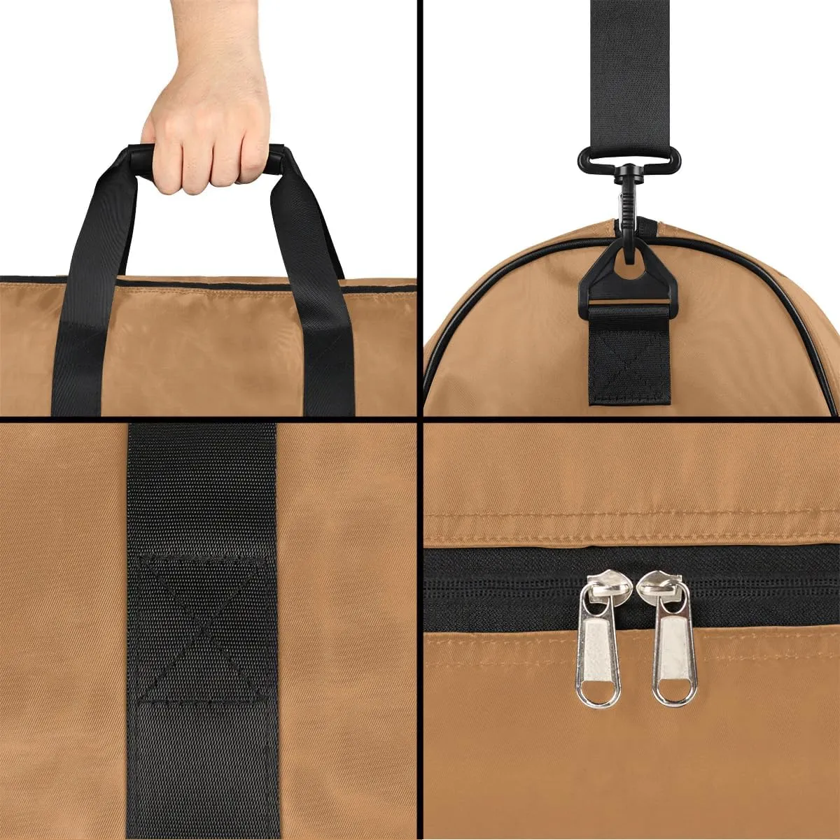 Personalized Gym Duffel Bag for Mens Large Duffel Bags Men Women Travel Duffel Bags Gym Accessories for Men Women Dark Orange Luggage Bag