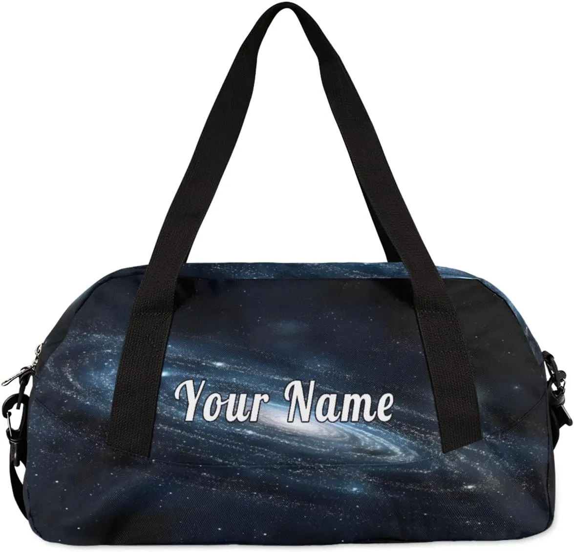 Personalized Kids Duffel Bag Galaxy Universe,Custom Sport Gym Bag for Boys Girls,WWeekender Overnight Bags Travel Duffel Bag,Customized Kids Gift