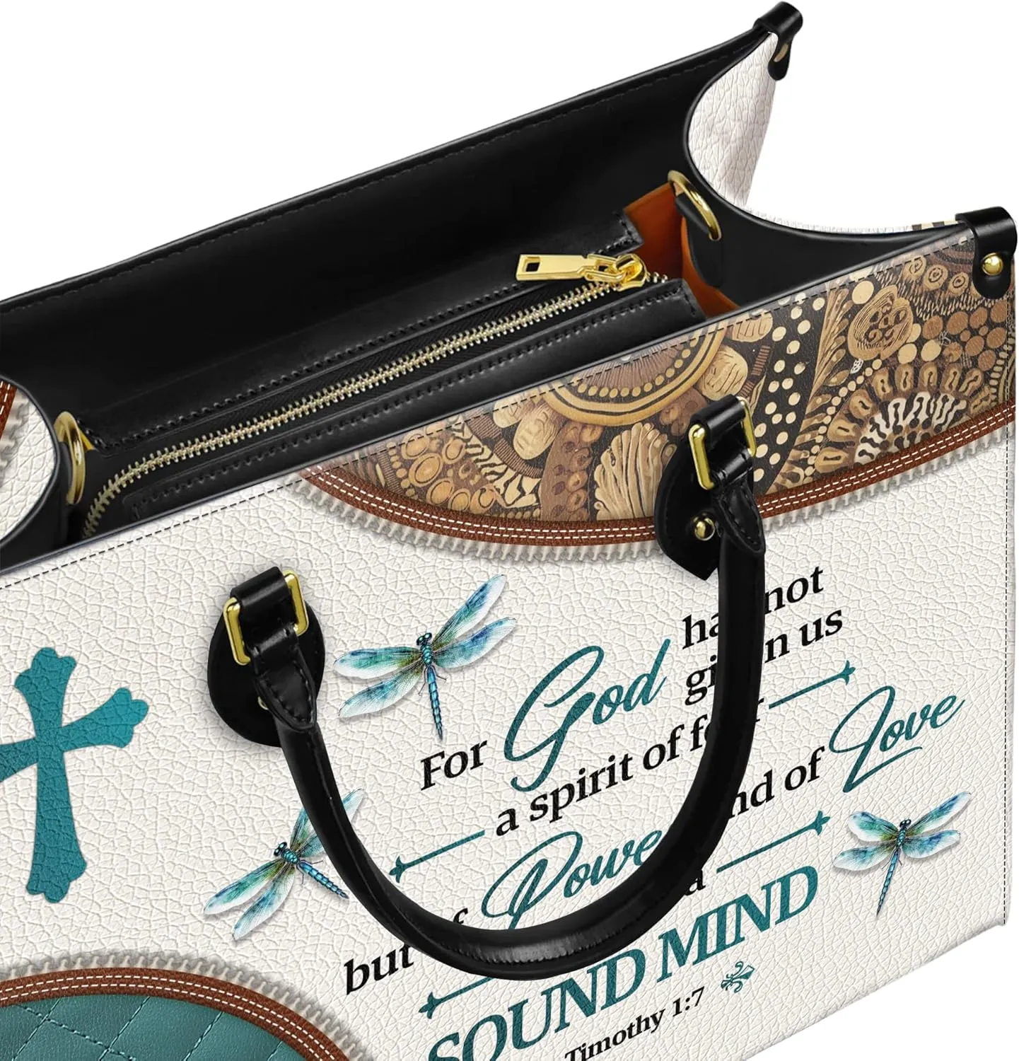 Personalized Leather Handbag for Women, Custom Name Church Bags, Christian Gifts for God Lovers, Ideal for Mother’s Day Gifts