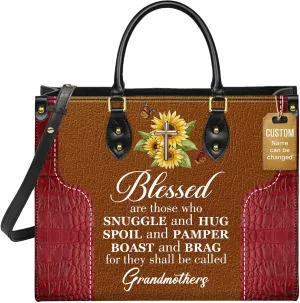 Personalized Leather Handbag for Women, Custom Name Church Bags, Christian Gifts for God Lovers, Ideal for Mother’s Day Gifts