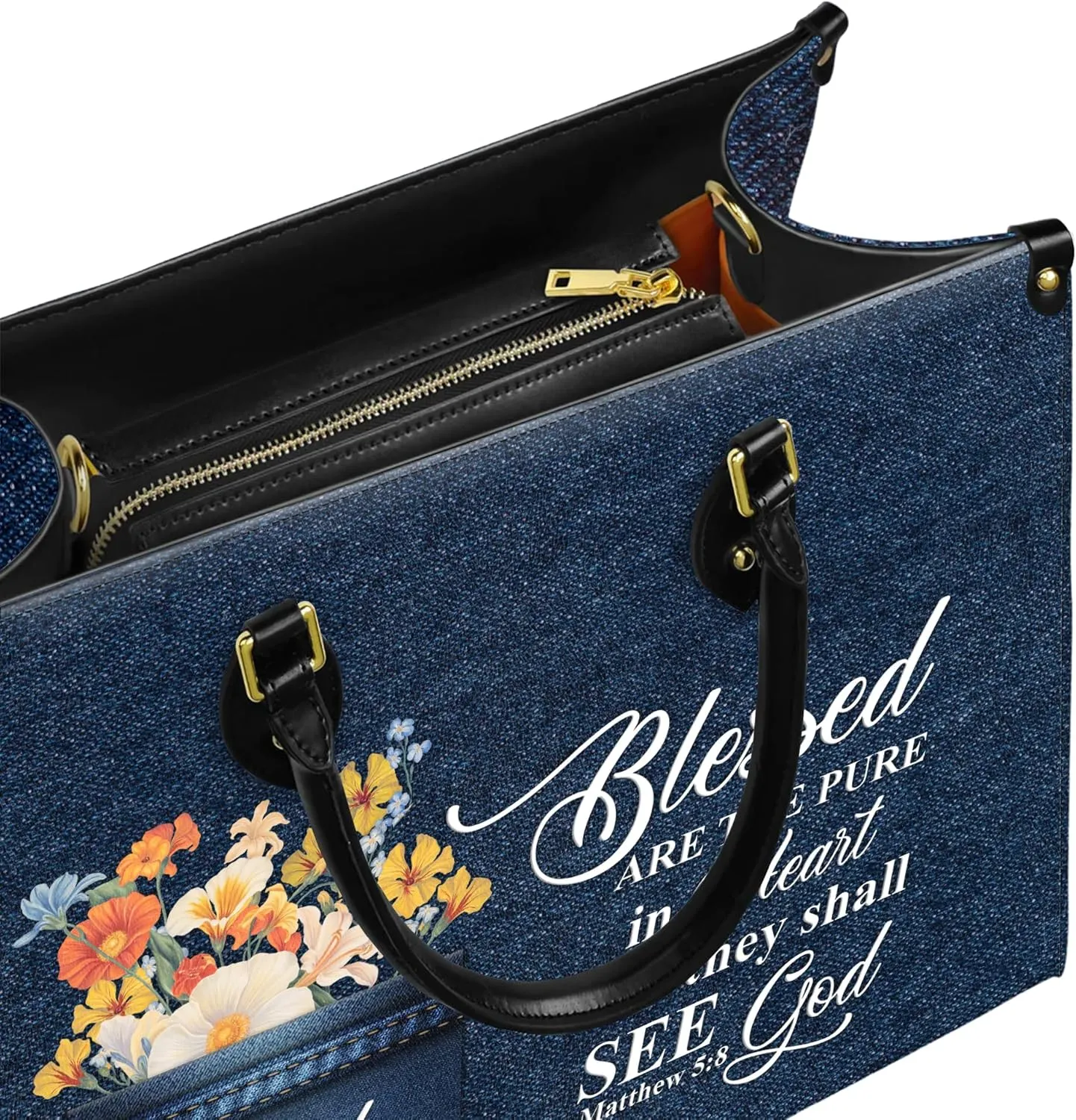 Personalized Leather Handbag for Women, Custom Name Church Bags, Christian Gifts for God Lovers, Ideal for Mother’s Day Gifts