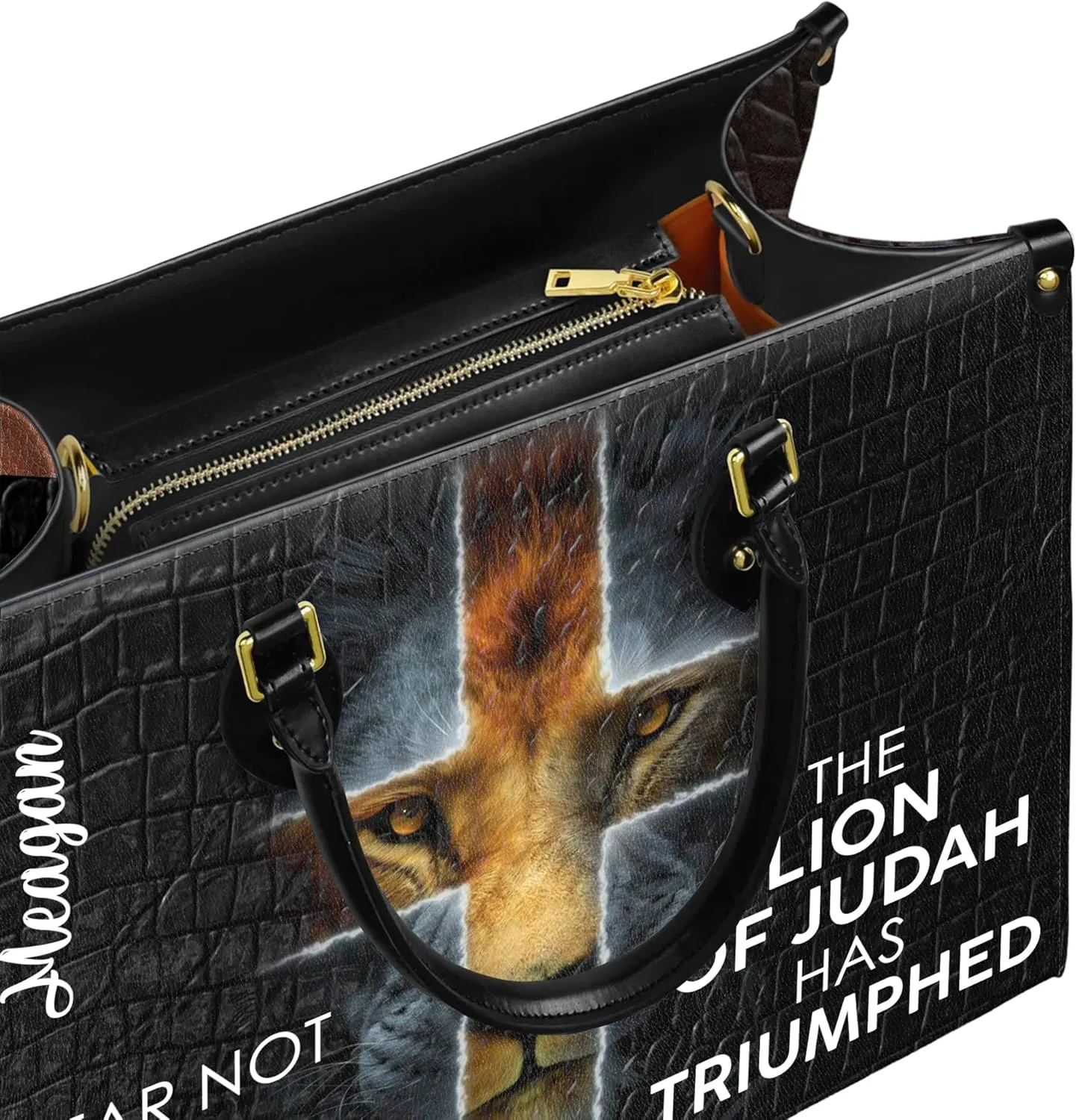 Personalized Leather Handbag for Women, Custom Name Church Bags, Christian Gifts for God Lovers, Ideal for Mother’s Day Gifts