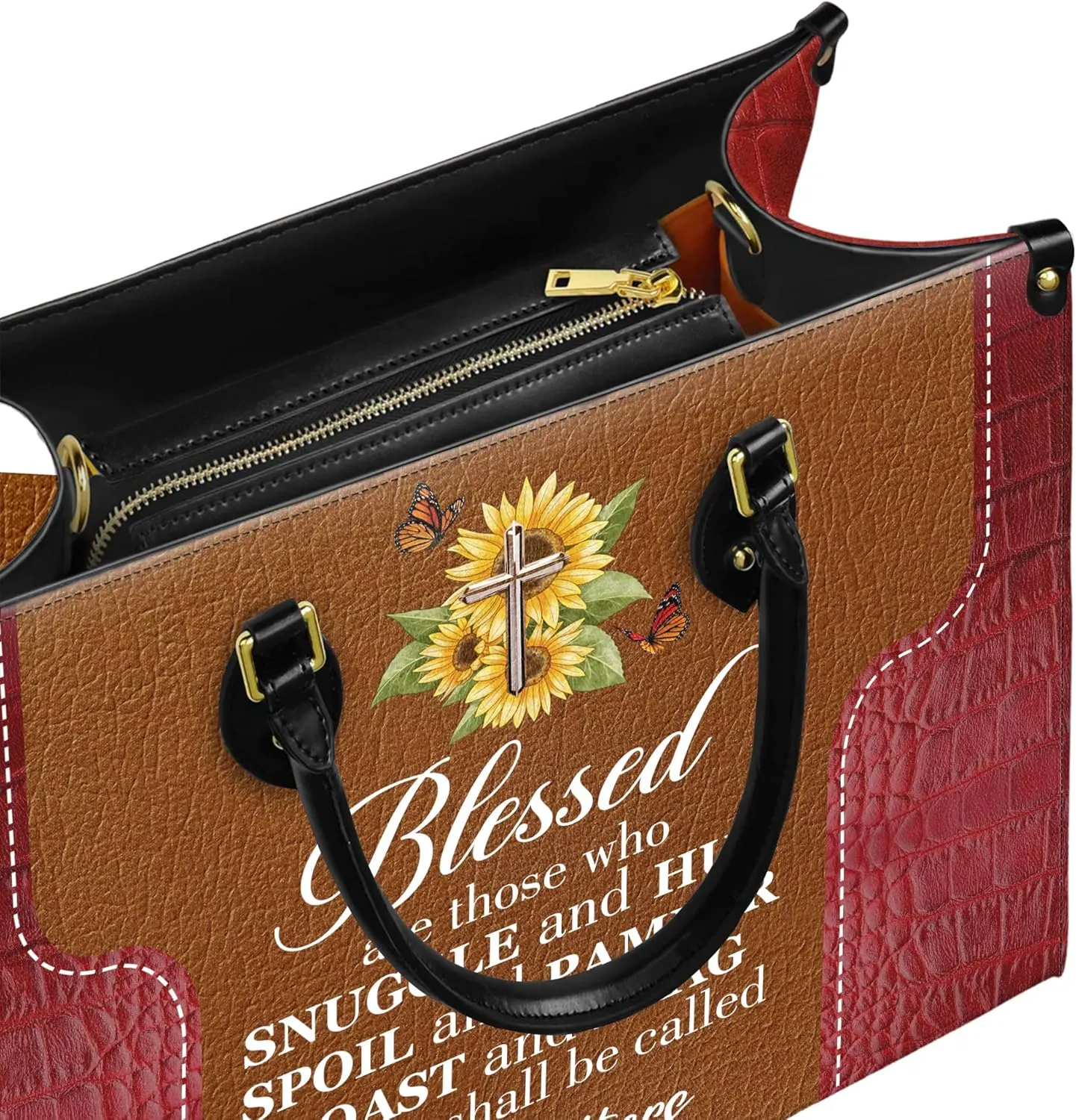 Personalized Leather Handbag for Women, Custom Name Church Bags, Christian Gifts for God Lovers, Ideal for Mother’s Day Gifts