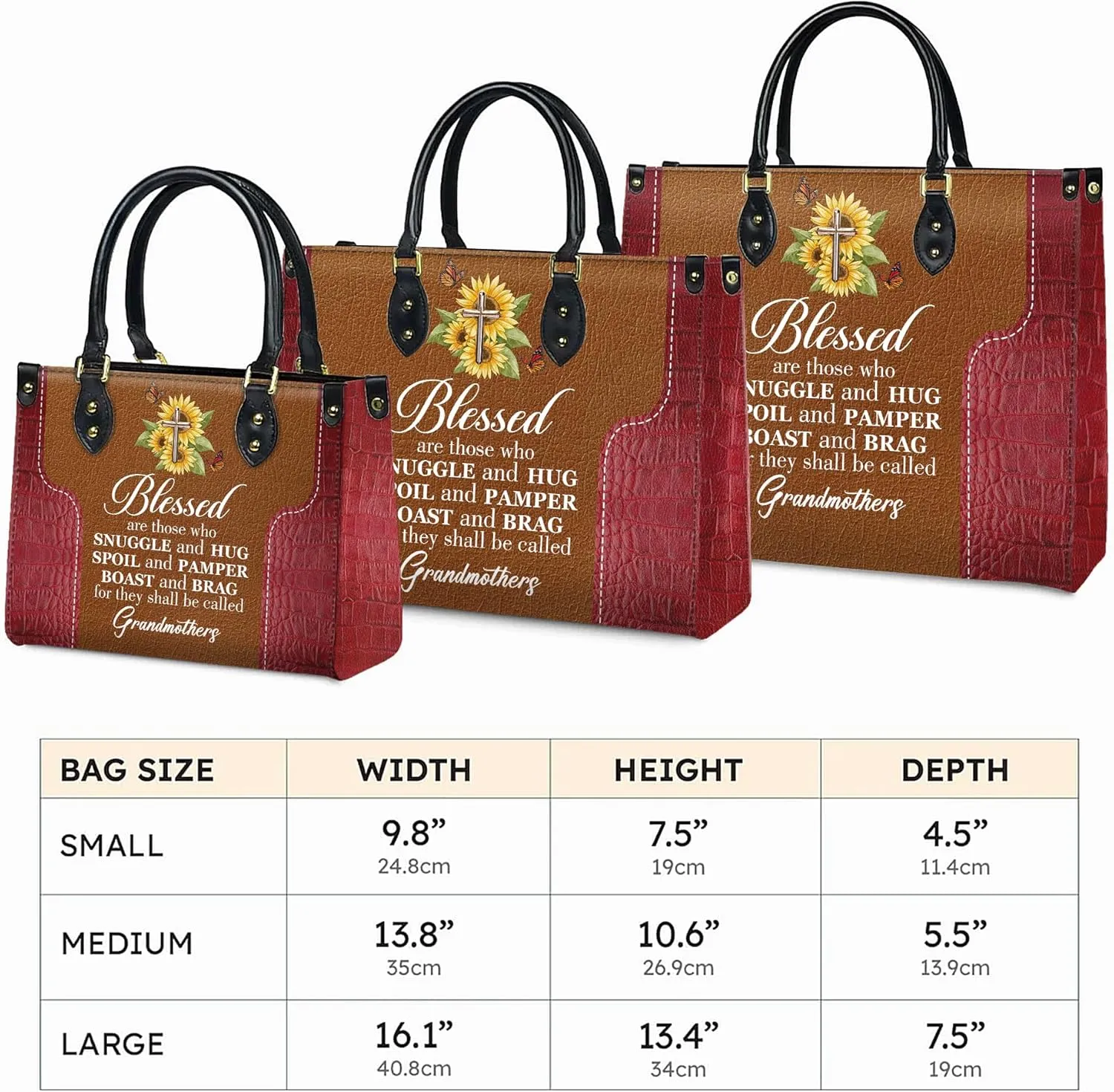 Personalized Leather Handbag for Women, Custom Name Church Bags, Christian Gifts for God Lovers, Ideal for Mother’s Day Gifts