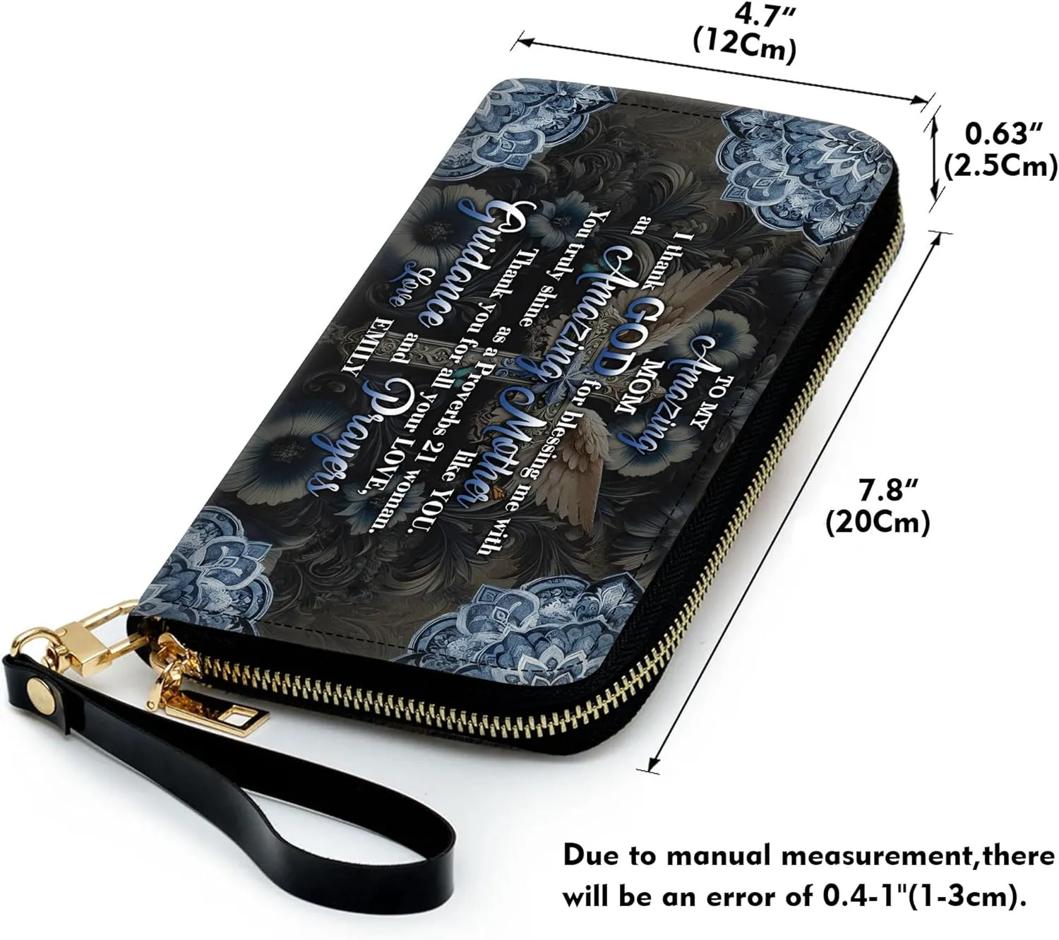 Personalized Leather Handbag for Women – Matching Purse and Wallet Set – Custom Name Church Bags, Mother's Day Gift
