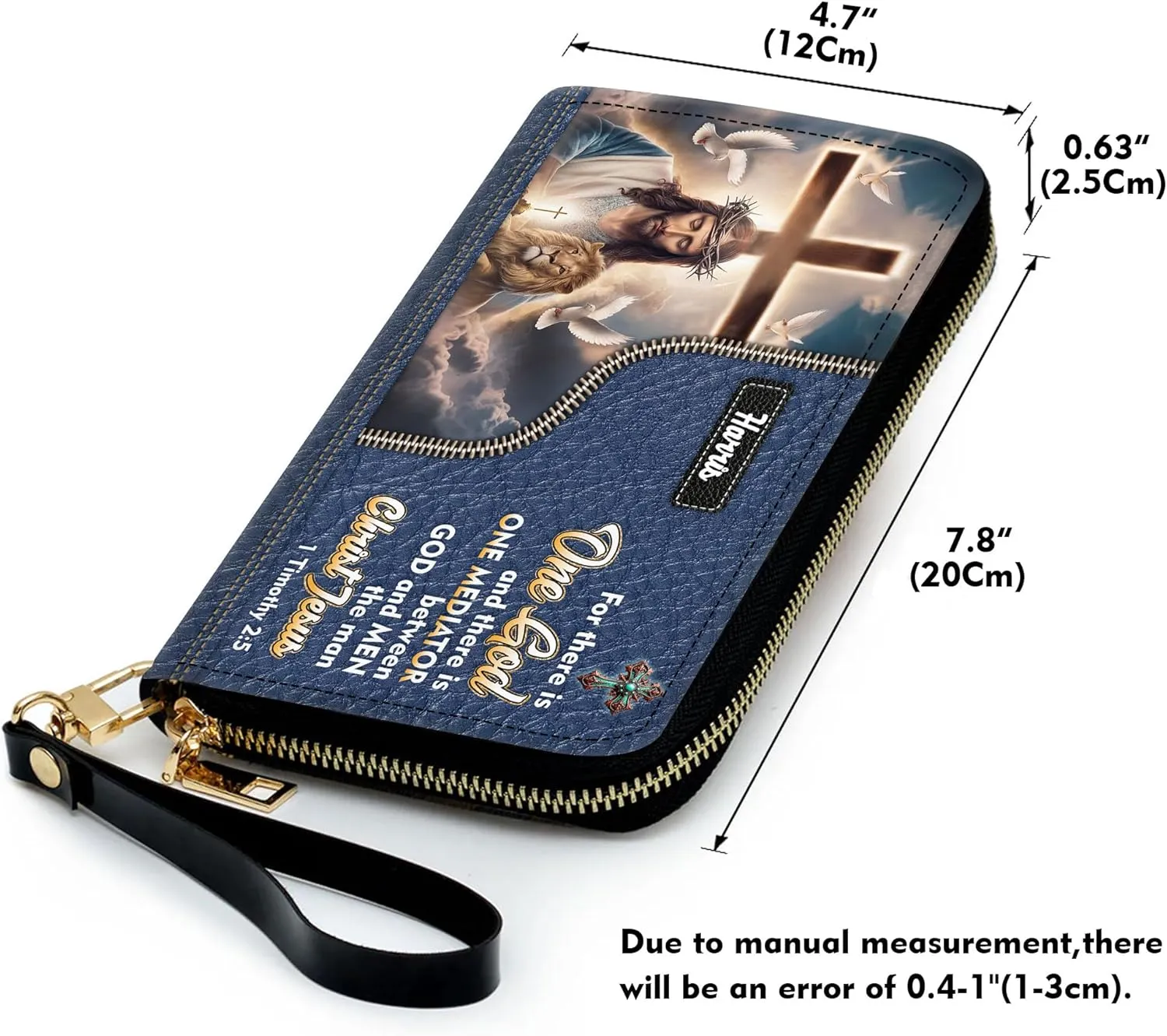 Personalized Leather Handbag for Women – Matching Purse and Wallet Set – Custom Name Church Bags, Mother's Day Gift