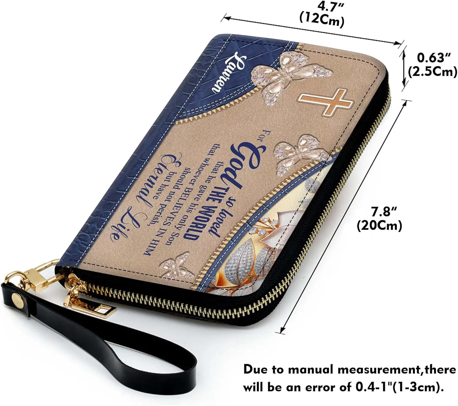Personalized Leather Handbag for Women – Matching Purse and Wallet Set – Custom Name Church Bags, Mother's Day Gift